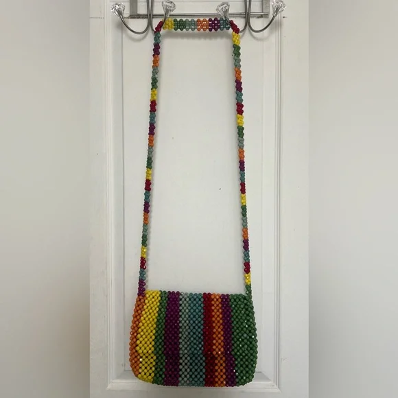 Cynthia Rowley Multicolor Beaded Shoulder Bag - Picture 9 of 10